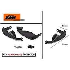 Meenu Arts Bike Hand Guard Protector Universal for All KTM Models (Pack of 2) Black Colour B-116