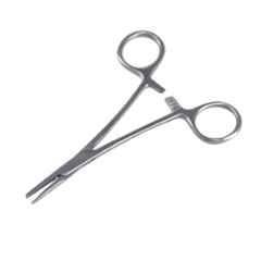 Forgesy 5 inch Stainless Steel Silver Straight Mosquito Hemostatic Forceps, DFG12