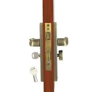 Voltizi 70mm ‎Zinc ‎Antique Finish Mortise Door Lock Set for Main Door, CRZ016