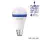 Halonix Prime 12W B22 Cool Day White Rechargeable Inverter LED Bulb with Turbo Charge, HLNX-INV-12WB22 (Pack of 4)