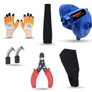 Walkers 800W Plastic Blue Electric Air Blower with Carbon Brushes, Gloves & Wire Cutter, WKCB279