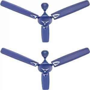 Candes Star 41W Blue 3 Blade Ultra High Speed Ceiling Fan, Sweep: 1200 mm (Pack of 2)