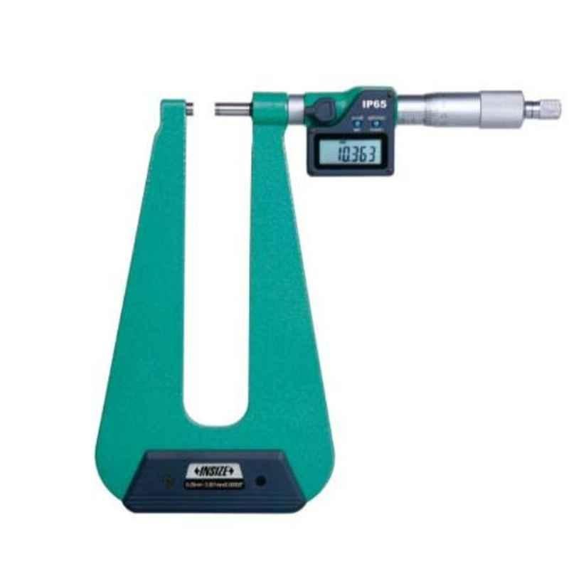 Insize Digital Spline Micrometer, 5xDia2mm, Range: 0-25 mm/0-1 inch, 3539-253A
