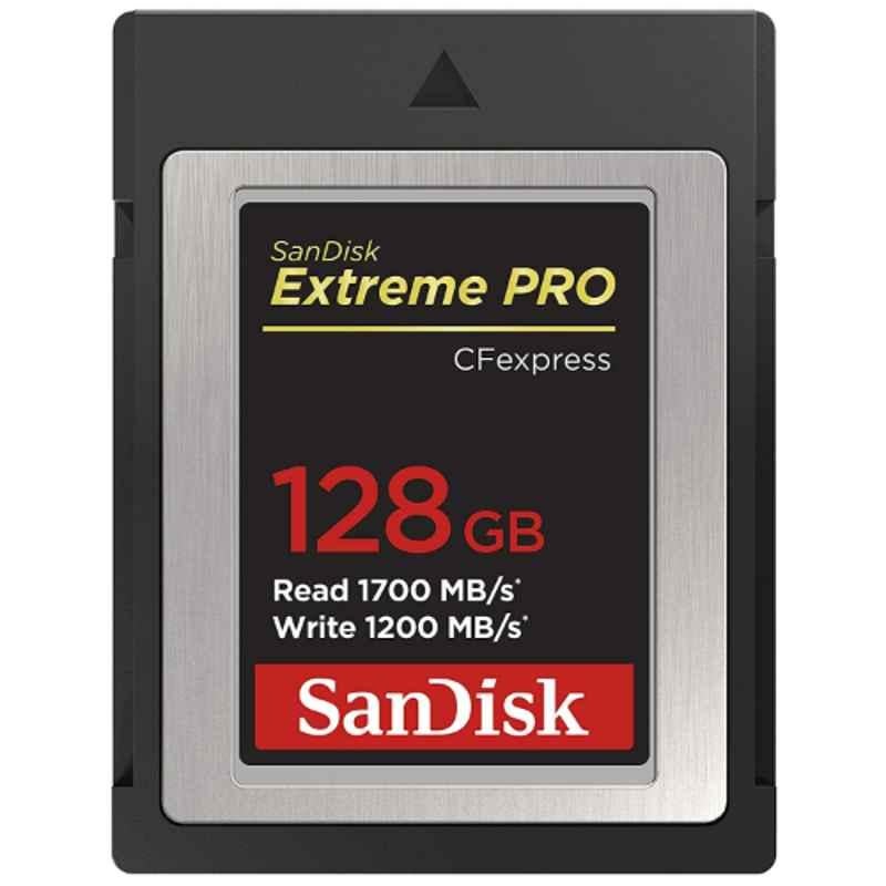 Sandisk Extreme Pro Cfexpress 128GB Black Type B Compact Flash Memory Card, SDCFE-128G-GN4NN