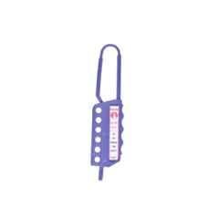Lukko Safety 6 Holes PPCP Blue Non Conductive Safety Lockout Hasp, Jaw Size: 25-83 mm, LS-H70