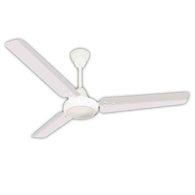 Crompton Energion Riviera 32W 360rpm Opal White 3 Blade Ceiling Fan with 5 Years Warranty, CFENRIV56OPW5SRG, Sweep: 1400 mm