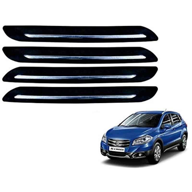 Kozdiko 4 Pcs Single Chrome Bumper Protector Set for Maruti Suzuki S-Cross