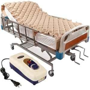 Ozocheck Beige Anti Decubitus Air & Bubble Mattress with Pump, F04180053