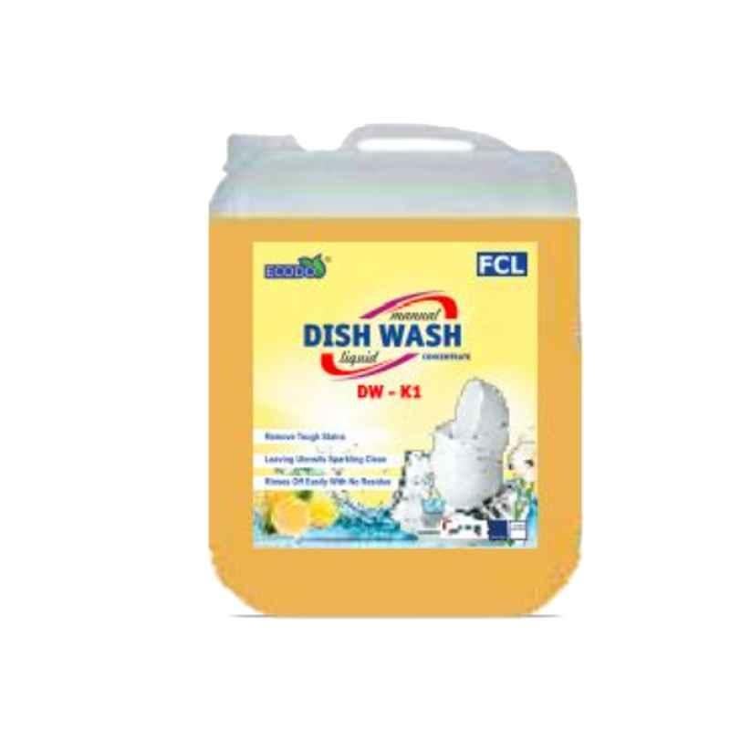 FCL Ecodo 5L Manual Dish Wash Liquid, DW-K1 (Pack of 2)