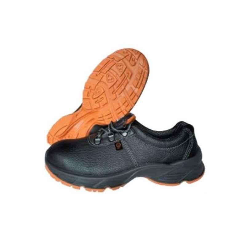 Talan SE/2M162 Leather Steel Toe Black Safety Shoes, Size: 39