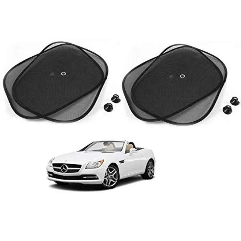 Kozdiko 4 Pcs Black Chipokoo Car Window Sunshade Curtain Set for Mercedes Benz SLK-Class, koz_79261