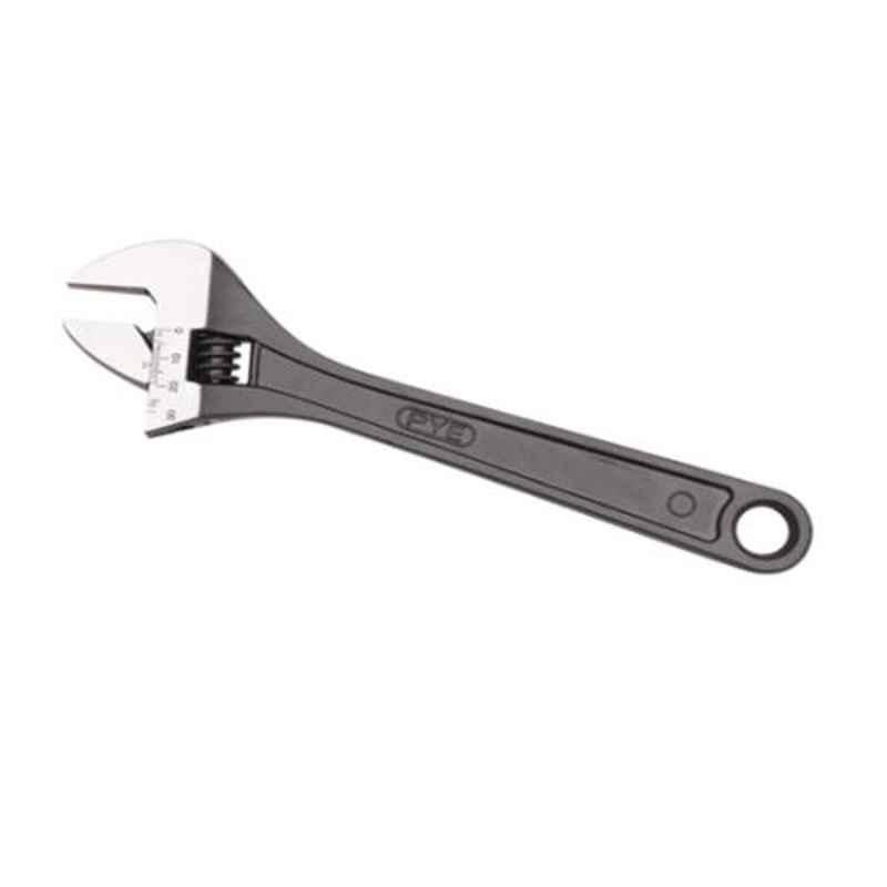 Pye 205mm Black Chrome Finish Steel Adjustable Wrench, P-1108