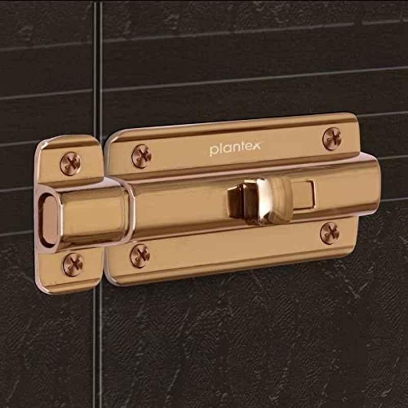 Plantex Premium Heavy Duty Door Stopper/Door Lock Latch for Home and Office Doors/Baby Latch (Pack of 8) Rose Gold