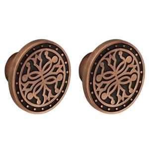Plantex Knobs for Drawer/Round Drawer Knobs/Knobs for Cabinets/Pull-Push Knobs for Kitchen/Bedroom Drawer (Pack of 2) DTK-301, Antique Copper