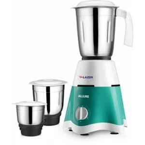 Lazer Allure 500W White & Aquamarine Mixer Grinder with 3 Jars, ALLUREMG500AQM