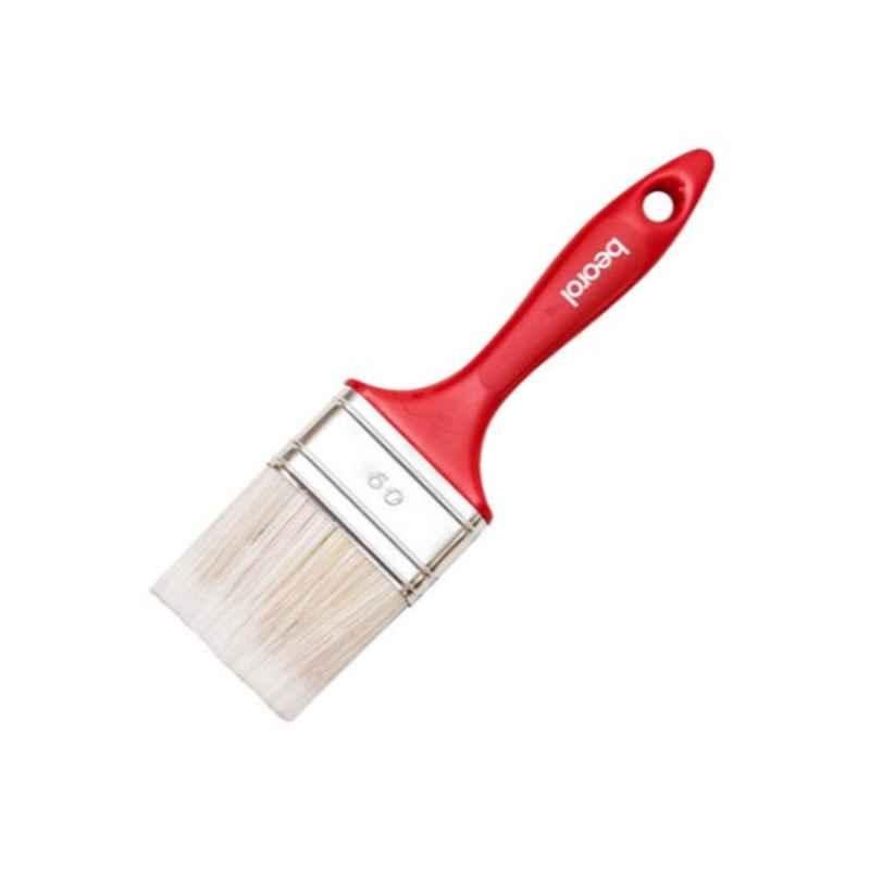 Beorol 60x15mm Red, Beige & Silver Acrylic Paint Brush, AC60