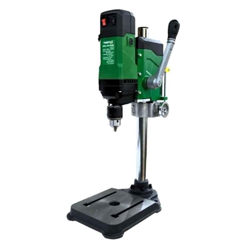 Turtle Gold 1260W Heavy Duty Bench Drill Machine with 13mm Chuck, Cast Iron Base, 60mm Spindle Travel & Accessories