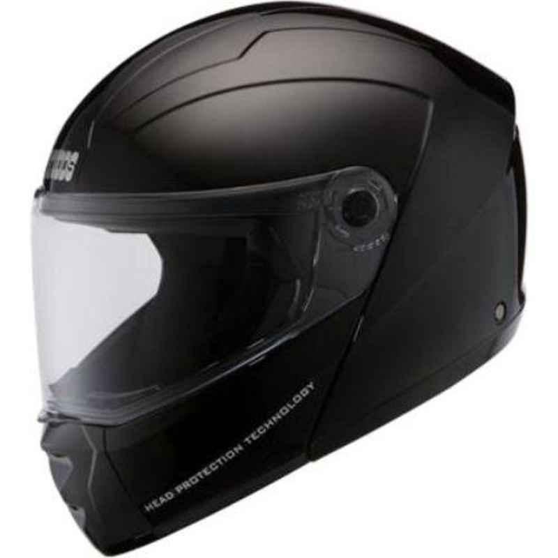 Studds Ninja Elite Super Black Motorbike Helmet, Size (L, 580 mm)
