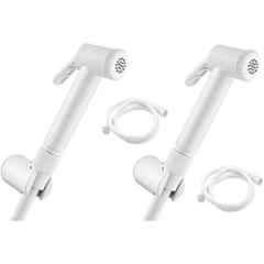 Fastgear ABS White Chrome Finish Health Faucet Set, FG011