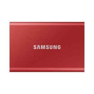 Samsung T7 1TB USB 3.2 Gen2 10Gbps Red Portable Solid State Drive, MU-PC1T0R