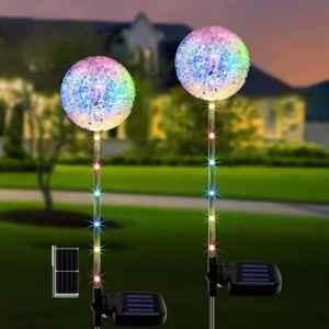 Gigalumi GL-920 15 LED Multicolor BIS Approved Solar Dandelion Flower Lights with 600mAh Battery & 2V Panel
