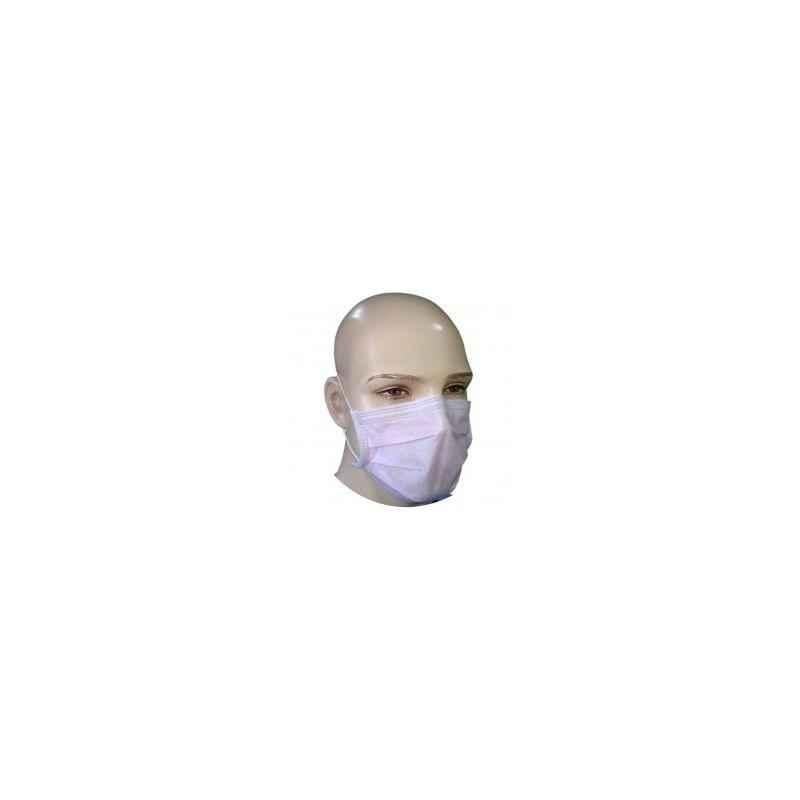 SMS 3-Ply Ear Loop Pink Surgical Face Mask (Pack of 100)