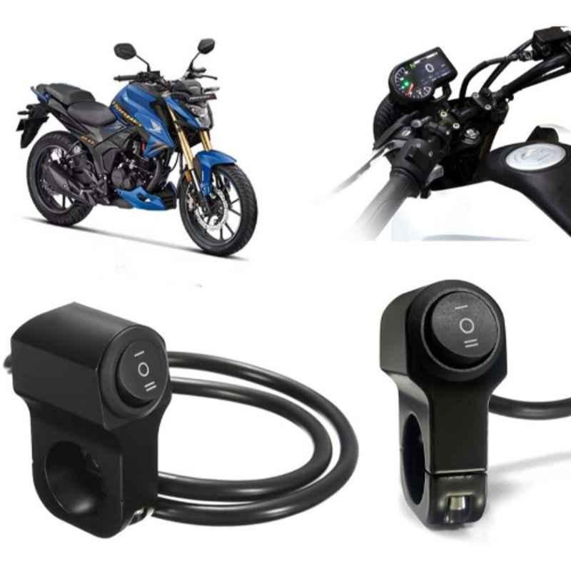 Auto Pearl 12V Aluminium Alloy Black Motorcycle Handlebar Headlight Switch for Hornet 2.0