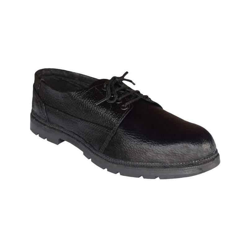 JK Steel JKP046BLK Steel Toe Black Work Safety Shoes, Size: 6