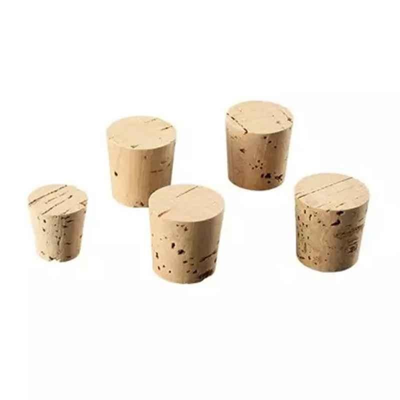 Lab Plus A Series Cork Stopper 20x15x20mm, LP-3278 (Pack of 10)