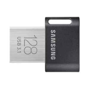 Samsung FIT PLUS 128GB USB 3.1 300Mbps Black & Silver Flash Drive, MUF-128AB/APC