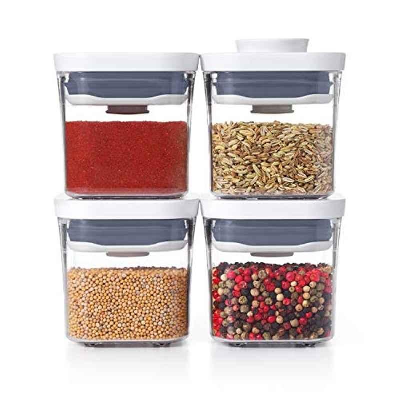 OXO 4Pcs Plastic Clear Good Grips Container Set, 11236100
