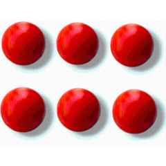 Pawanshut Heavy plastic ball 80gm cricket ball Cricket Training Ball (Standard) (Pack of 6) Red, White)