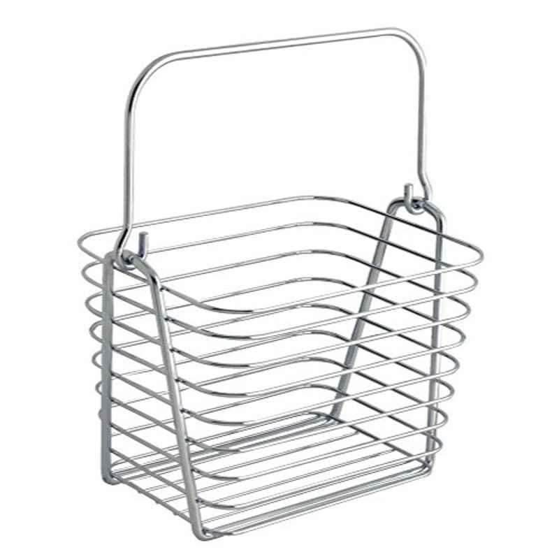 iDesign Classico 160952 Stainless Steel Silver Storage Basket, Size: Small