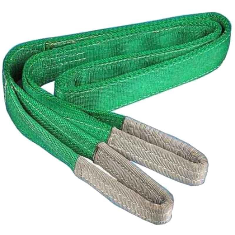 Safemax 50mm Green 2 Ply Flat Polyester Sling