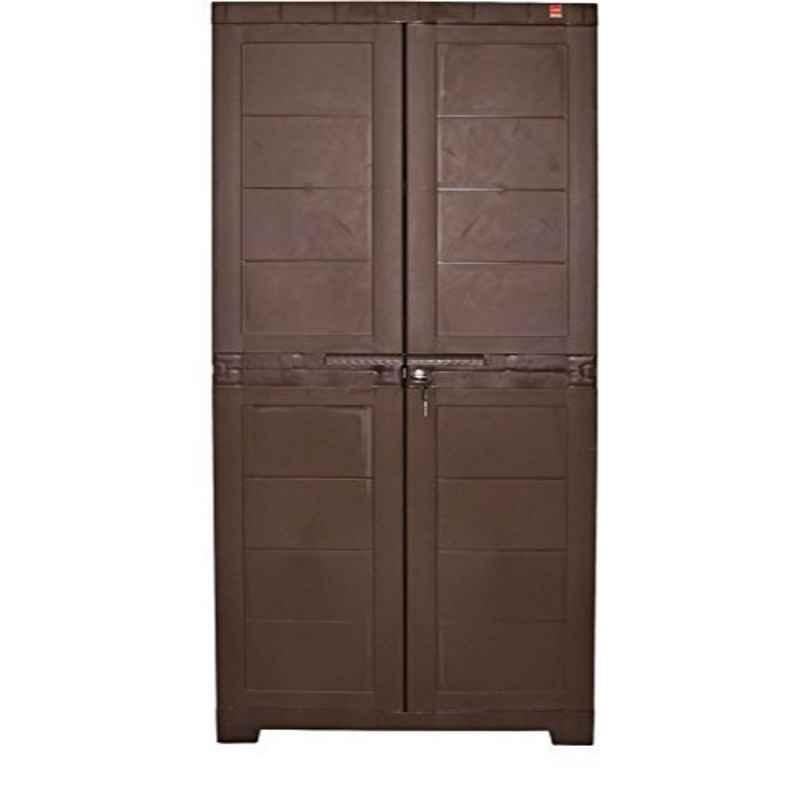 Cello Novelty 37x59.5x122.5cm Plastic Brown 2 Doors Cupboard