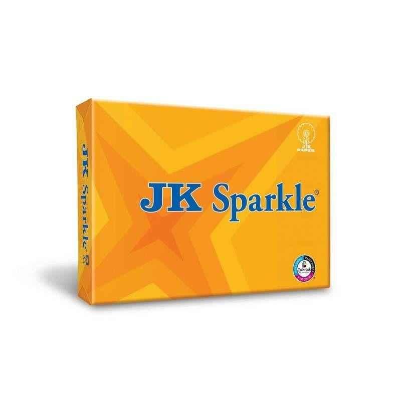 JK Copier Sparkle 75 GSM A4 Size 500 Sheet Copier Paper (Pack of 5)