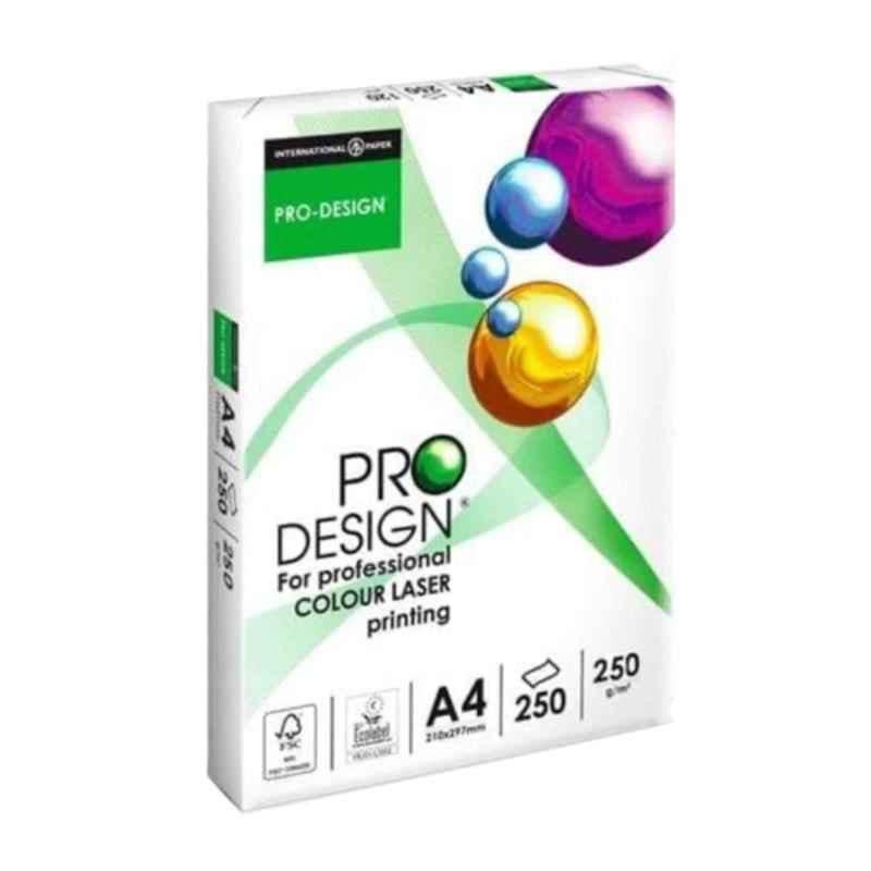 PRO-DESIGN A4 250 GSM 250 Sheets White Premium Paper