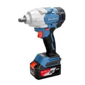Dongcheng 12.7mm 698Nm Cordless Brushless Impact Wrench with 2 Pcs 20V 5Ah Battery & Charger, DCPB698 Type-FK