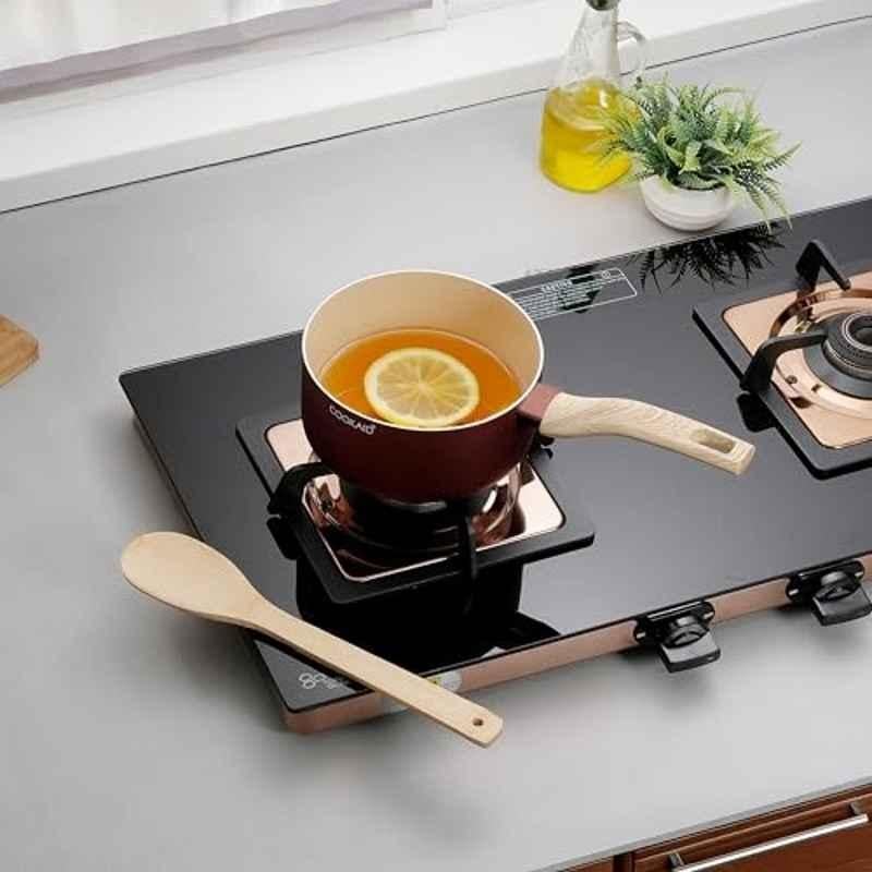 Cookaid Velora 1.05 Litre Aluminium Metallic Cherry Non Stick PTFE Coated Saucepan, CKD-NS-SP14-11