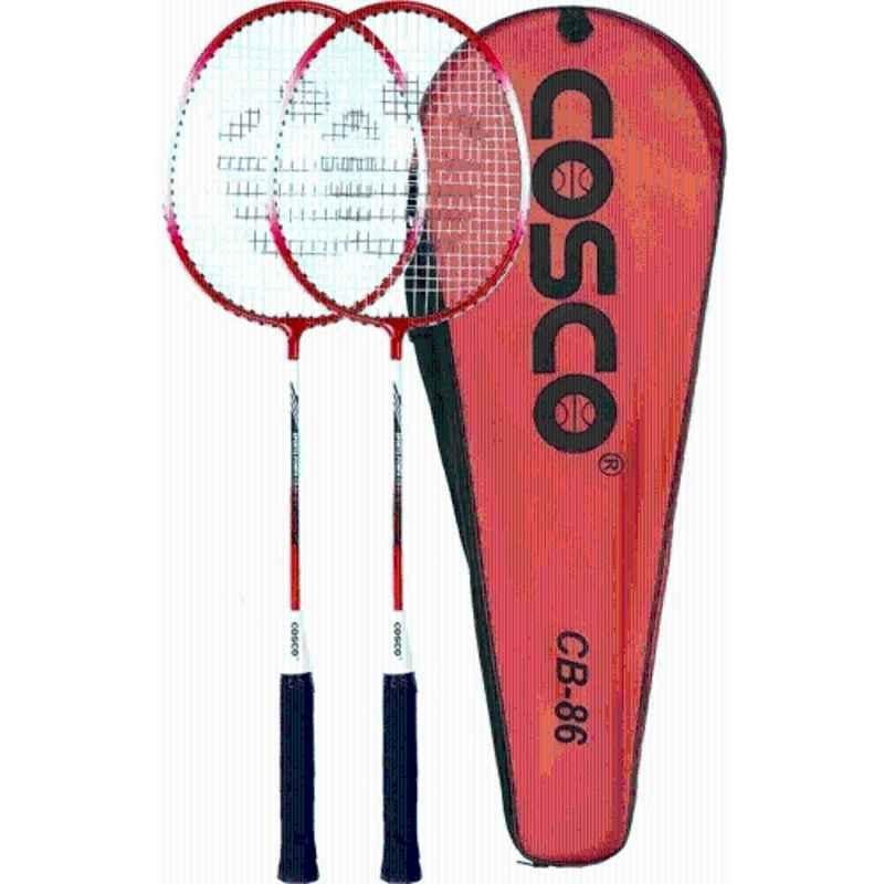 Cosco CB 86 150g Red Strung Badminton Racquet (Pack of 2)