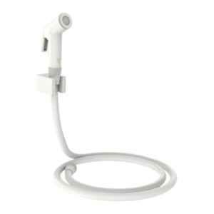 RN White.2 Health Faucet Set with Hose Pipe & Wall Holder for Toilet Cleaning