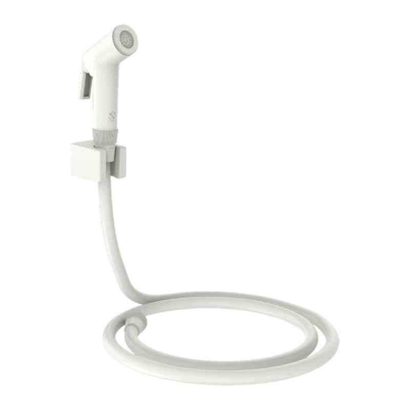 RN White.2 Health Faucet Set with Hose Pipe & Wall Holder for Toilet Cleaning