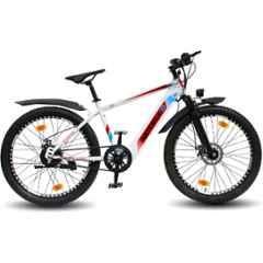 Matelco UBERO EA26 7.8Ah 26 inch White Single Speed Electric Cycle with Li-ion Battery, Speed: 30 km/hr