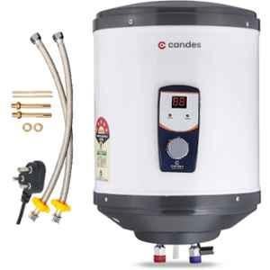 Candes Digiheat Digital 10 Litre 2000W Metal White & Black Storage Water Geyser