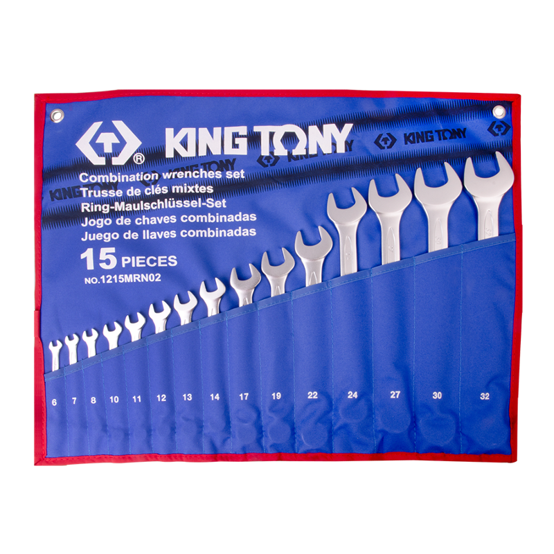 King Tony 15 PCS Combination Wrench Set, 1215MRN02