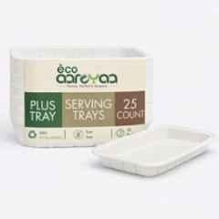 Eco Aaroyaa Bagasse Disposable Plus Tray