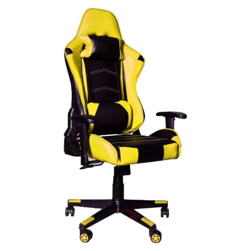 MRC Leather Racing Style Ergonomic Yellow High Back Executive Chair