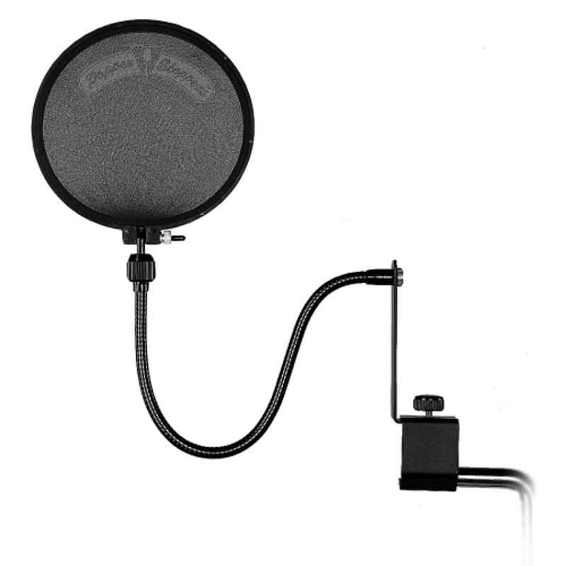 Shure 6 inch Popper Stopper Pop Filter with Metal Gooseneck & Heavy Duty Microphone Stand Clamp