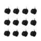Nixnine Standard Office Revolving Chair Replacement Wheels, REG_BLK_12PS (Pack of 12)