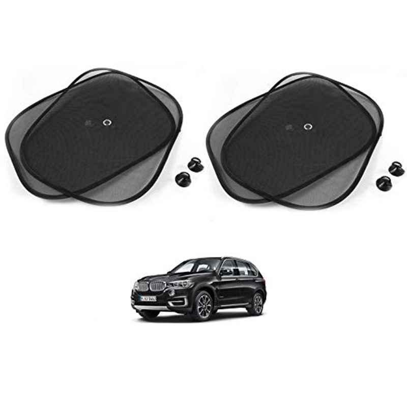 Kozdiko 4 Pcs Black Chipokoo Car Window Sunshade Curtain Set for BMW X5, koz_79136